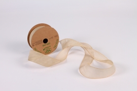 B023UN Cream fiber ribbon 40mm x 10m