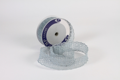 B035UN Light blue jute ribbon 50mm x 15m