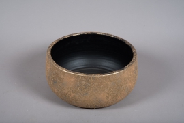 B042DQ Gold ceramic bowl D34.5cm H16.5cm