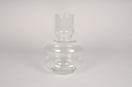 B125IH Glass vase D18cm H24.5cm
