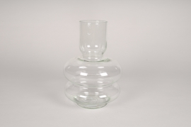 B125IH Vase en verre D18cm H24.5cm