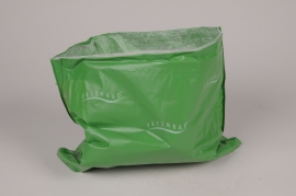 B212QV Pack of 20 green flower bags 25x20cm