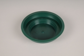 B215QV Pack of 25 green plastic bowls D12cm H3cm