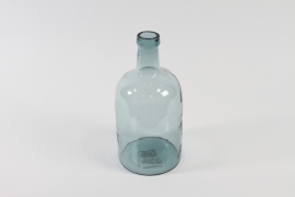 B228IH Clear glass bottle vase D18cm H38cm