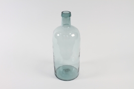 B229IH Clear glass bottle vase D18cm H47cm