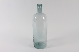 B230IH Vase bouteille en verre transparent D18cm H58cm