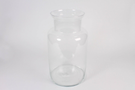 B231IH Clear glass vase D25.5cm H45cm