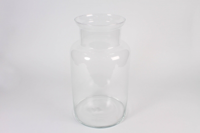 B231IH Vase en verre transparent D25.5cm H45cm