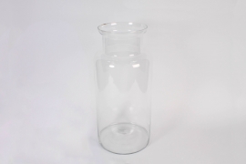 B232IH Clear glass vase D25cm H54.5cm
