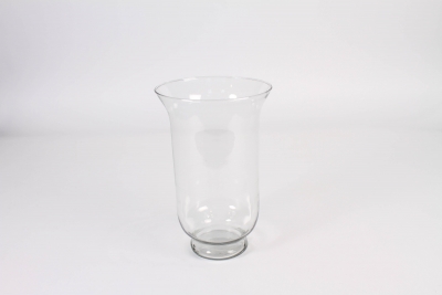 B240IH Photophore en verre transparent D16cm H25cm