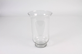 B241IH Clear glass candle jar D17.5cm H29.5cm
