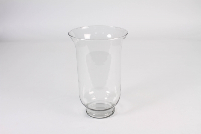 B241IH Photophore en verre transparent D17.5cm H29.5cm