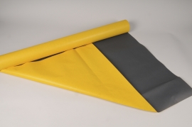 B300QX Rouleau de papier kraft jaune / noir 80cmx50m