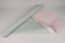 B314QX Rouleau de papier kraft vert / rose 80cmx50m