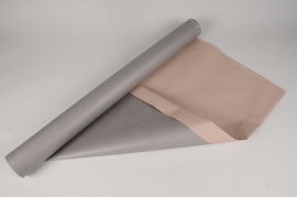 B315QX Pink / grey kraft paper roll 80cmx50m