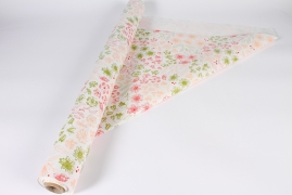 B351QX Ecological paper roll with flower pattern 80cmx40m