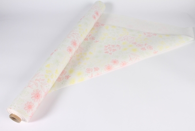 B352QX Rouleau de papier �cologique floral 80cmx40m
