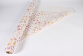 B353QX Ecological paper roll with flower pattern 80cmx40m