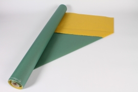 B651QX Green / yellow kraft paper roll 80cmx50m
