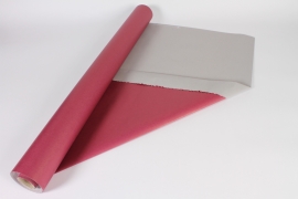 B654QX Plum / grey kraft paper roll 80cmx50m