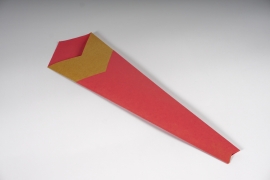 B681QX Paquet 50 étuis à rose kraf et rose 15x53cm