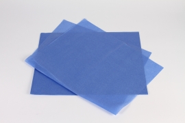 B707QX Paquet de 480 feuilles papier de soie bleu 50x75cm