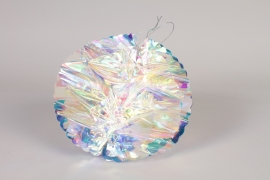 B9-000003 Set of 2 iridescent ball ornament D40cm
