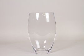 BO-000003 Clear glass vase H30cm
