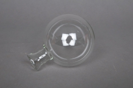 Boîte de 13 vases soliflores en verre transparents à suspendre D8cm