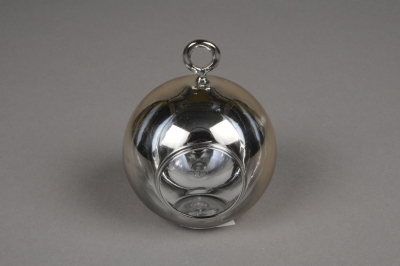 A010K9 Boule en verre or � suspendre D10cm