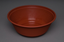 Bowl plastic terracotta D28 H11cm