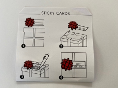 Box of 50 brown paper knots D7cm