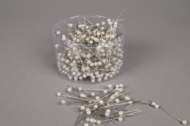 A087MG Box of 500 champagne beads on pin 6x65mm