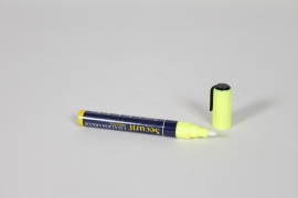 BQ-000006 Yellow chalk liquid marker, chisel tip