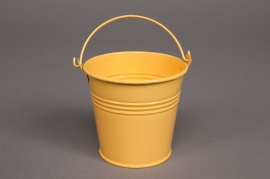 A015KM Bucket zinc yellow D6cm H5cm
