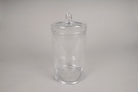 C803DQ Glass candy jar D15cm H31cm