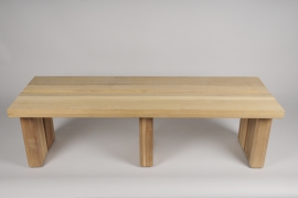 C815DQ Natural wood bench 120x39.5cm H36cm