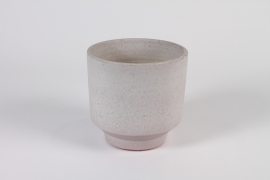 C904DQ Cache-pot en céramique blanc D17cm H16cm