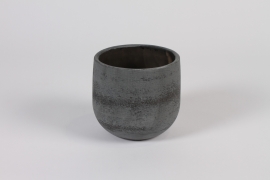 C905DQ Cache-pot en béton gris D12.5cm H12cm