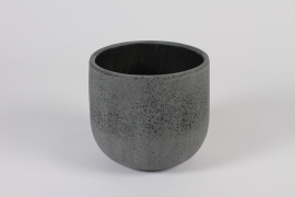 C907DQ Grey concrete planter D17.5cm H16cm