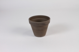 C912DQ Grey terracotta horticultural pot D13.4cm H11.5cm
