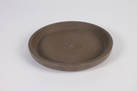 C921DQ Grey terracotta saucer D18cm