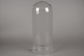 A007BX Cloche en verre D21.5cm H52.5cm