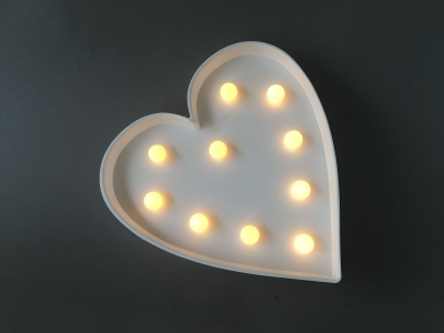 A369DQ Coeur lumineux LED 25cm