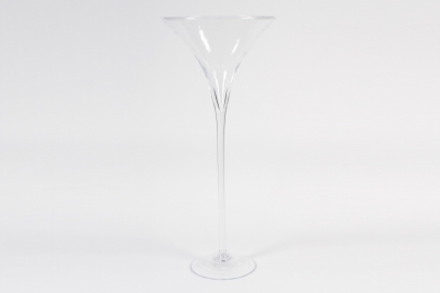 CV-000026 Vase martini en verre transparent D30cm H69.5cm