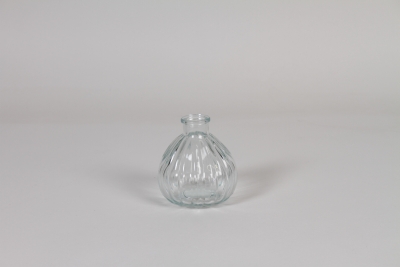 CV-000039 Clear glass ball vase D8.5cm H9.5cm