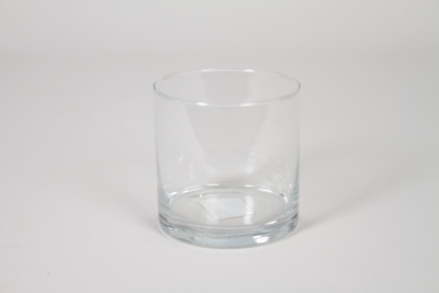 CV-000046 Vase en verre cylindre transparent D10cm H10cm