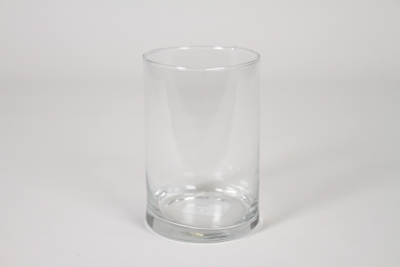 CV-000047 Vase en verre cylindre transparent D10cm H15cm