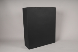 Dark grey  cement fiber planter 80x30cm H92cm