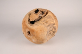 Decorative teak ball D27cm